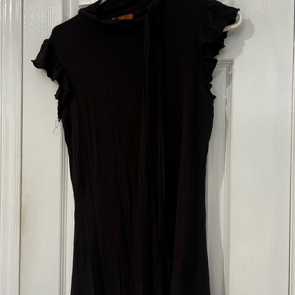 Brown light knit blouse - Picture 3 of 7